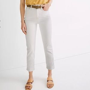 Madewell Classic Straight Jean Tile White